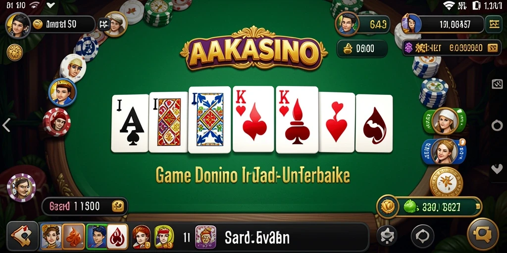 Gameplay menegangkan dalam AAKASINO dengan teman-teman.