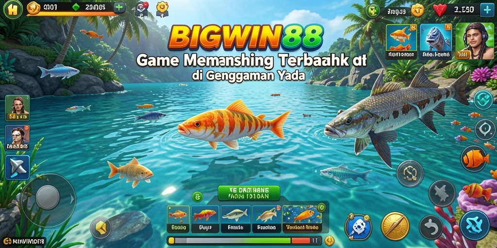 Gameplay seru dan grafis menawan dari BIGWIN88 saat memancing.