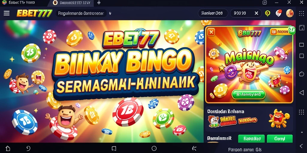 Tampilan menarik dari gameplay Bingo di EBET777.