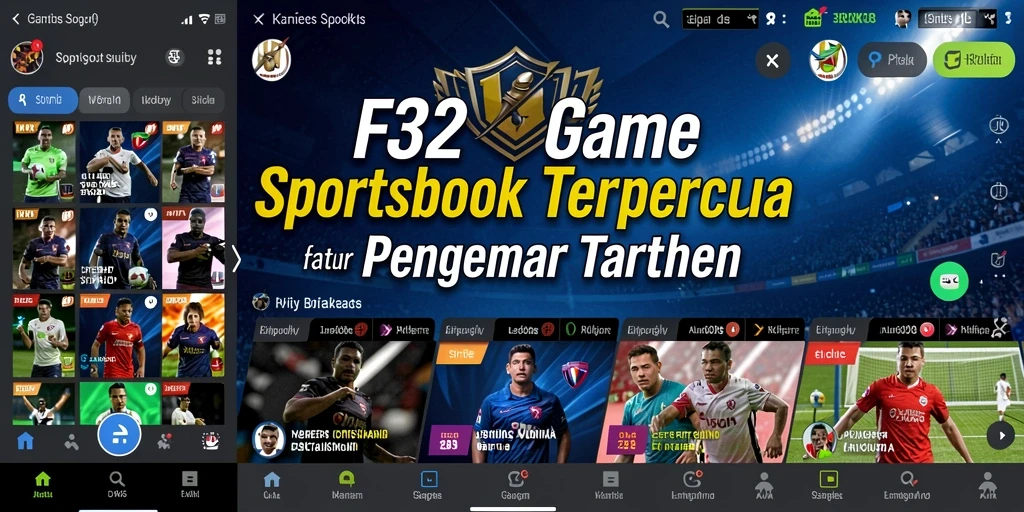 Screenshot utama F32 menunjukkan pengalaman taruhan yang menarik dan interaktif.