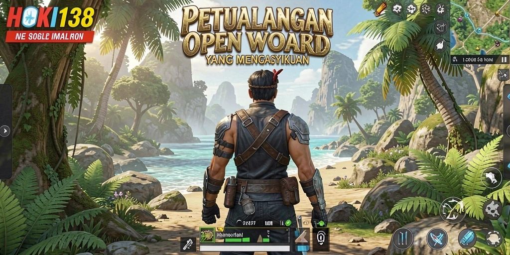 Tampilan gameplay menarik dari HOKI138 di dunia Open World.