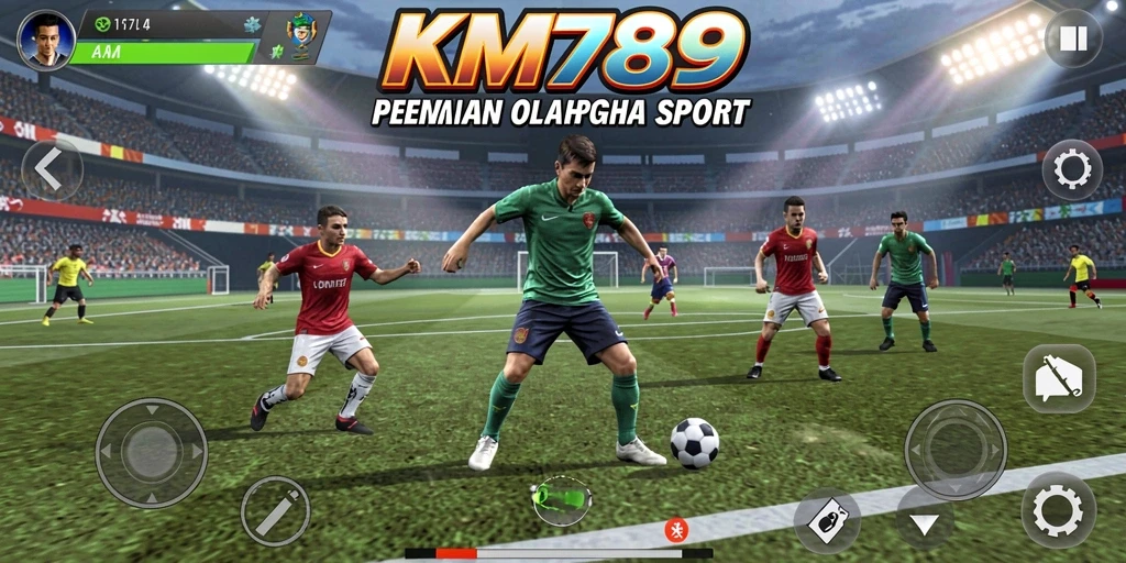 Tampilan gameplay KM789 yang mendebarkan dalam aksi olahraga.
