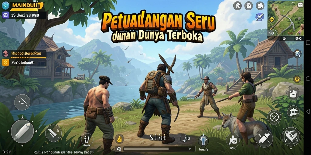 Tampilan gameplay yang menakjubkan dalam dunia terbuka MAINDUIT.