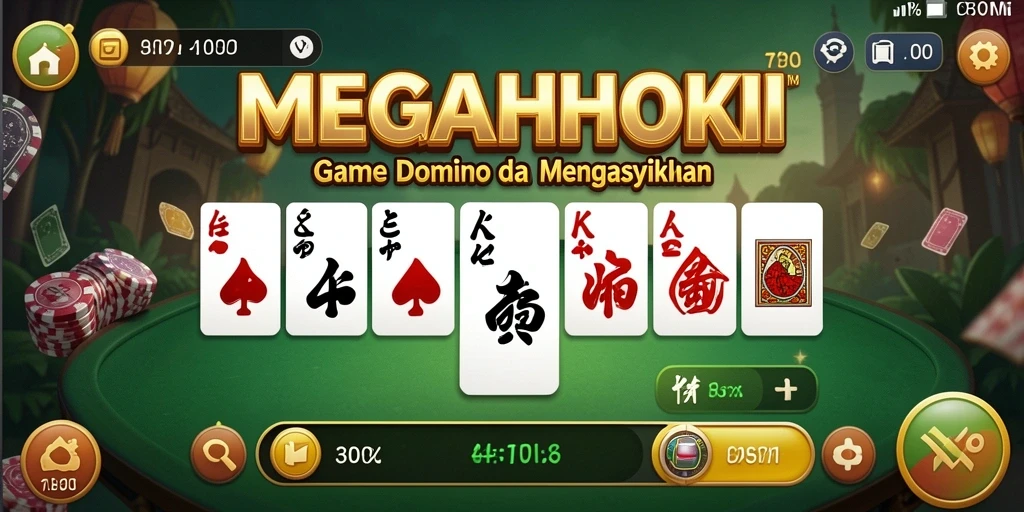 Tampilan menarik dari gameplay MEGAHOKI yang seru dan penuh tantangan.