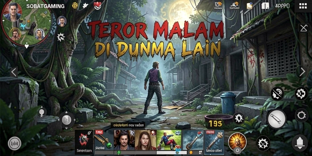 Tampilan gameplay SOBATGAMING yang menyeramkan dan penuh ketegangan.