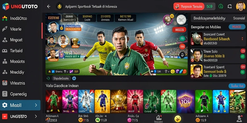 Tampilan antarmuka UNGUTOTO yang menarik dan informatif.