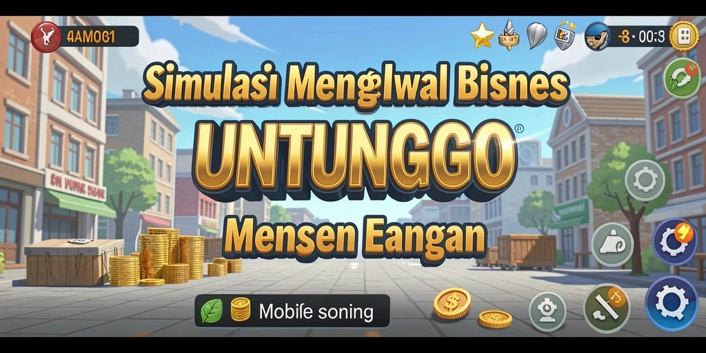 Tangkapan layar menunjukkan gameplay interaktif di UNTUNGGO.