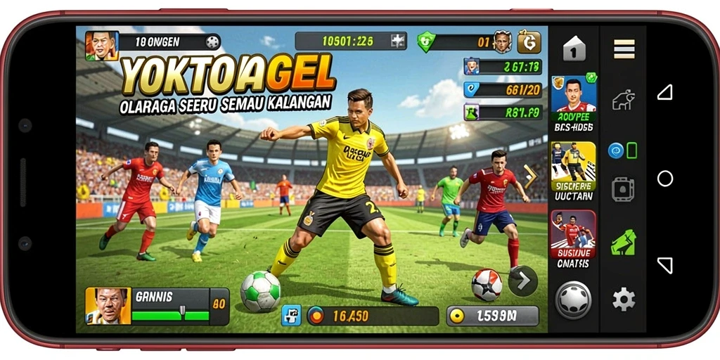 Tampilan seru dari gameplay YOKTOGEL yang penuh aksi olahraga.